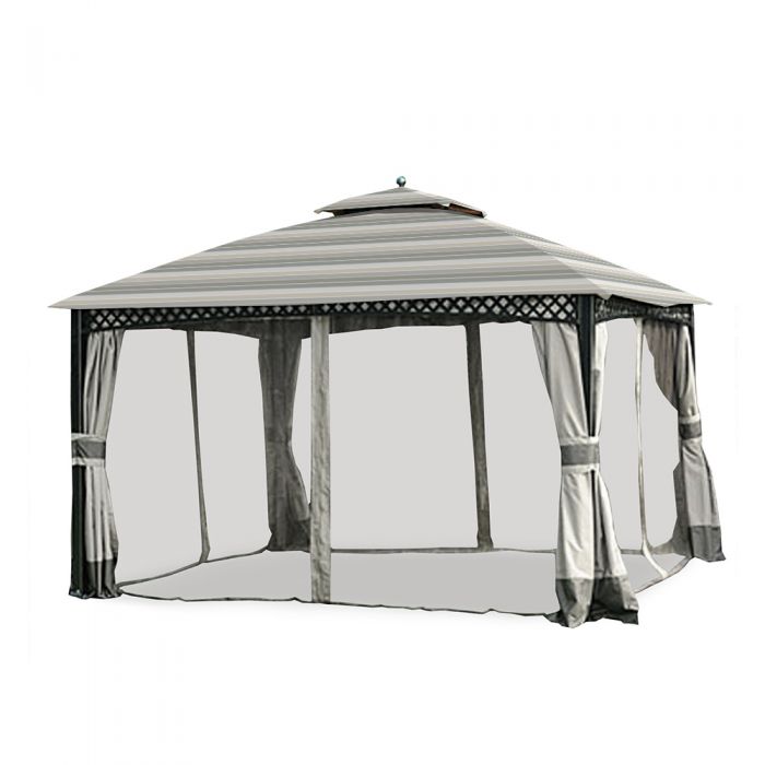 thumbnail image 2 of SunJoy L-GZ717PST-C 10x12ft Replacement Canopy For Windsor Gazebo For 2 of 13