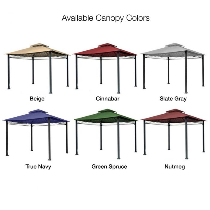 Sunjoy Havenbury Gazebo Replacement Canopy and Netting Set Garden Winds
