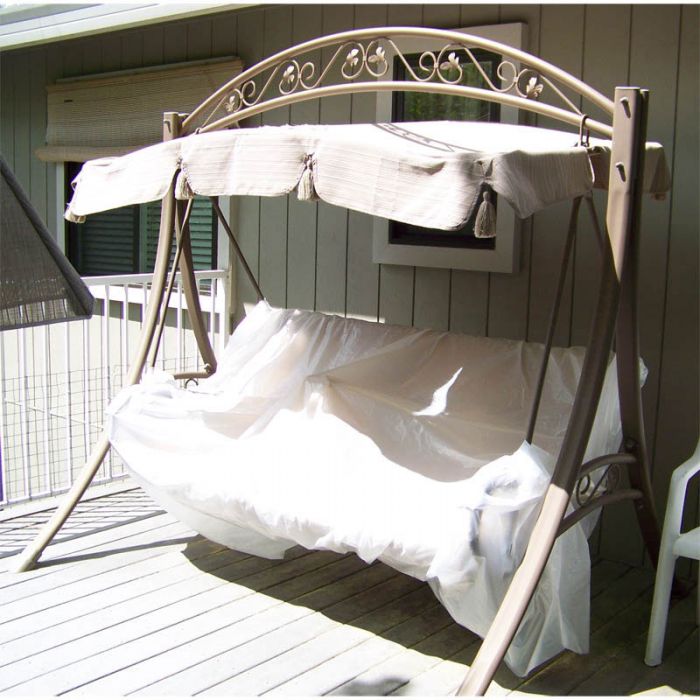 Garden Winds Replacement Canopy Arched Frame Swing 487800