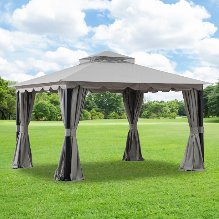Gazebo 3x6 m anthricite garden supplies, awning, canopy, umbrella, thermal  insulation and rain proof