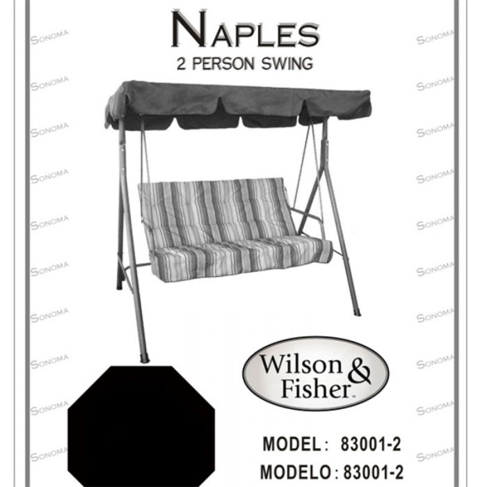 Big Lots Wilson and Fisher Naples 2 Seater Swing Replacement Canopy 83001 2 Garden Winds