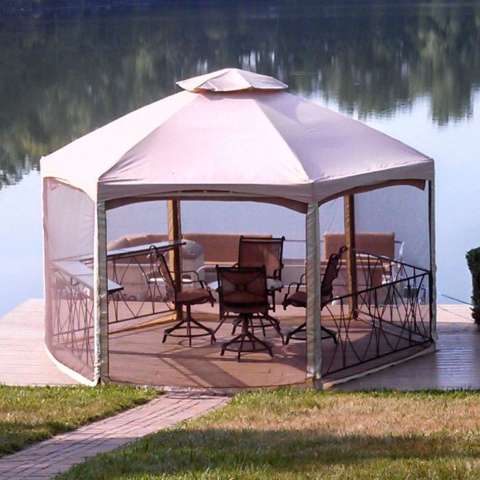 【中古】 Serene Catharsis Canopy Replacement Canopy for Shadow Creek Gazebo - Riplock 350