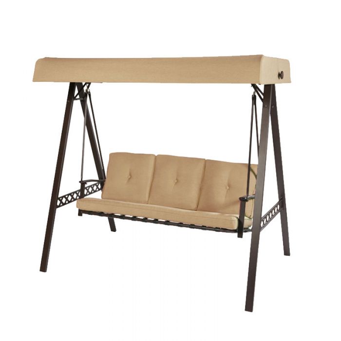 Replacement Canopy for Lowes 3 Person Swing Beige Garden Winds