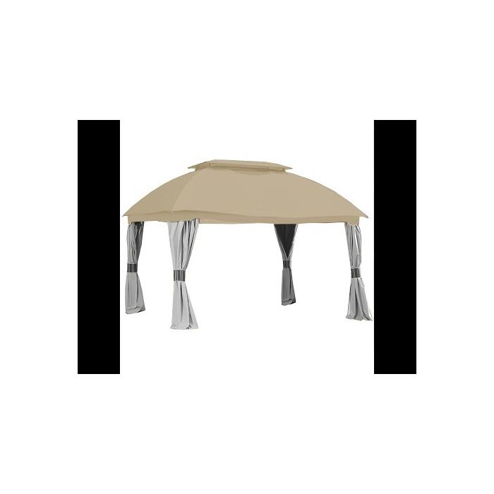 最終CAPRINO Ribbon Flare Replacement Canopy for Style Selections TPGAZ2236 Gazebo