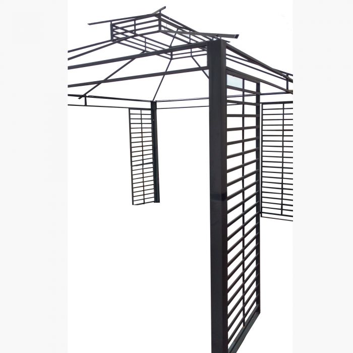 Replacement Canopy and Netting Set for Planter Box Gazebo