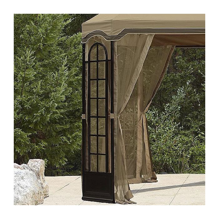 Terrace Gazebo Replacement Canopy and Netting Set | Garden Winds