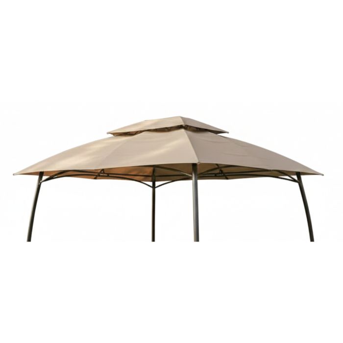 APEX GARDEN Gazebo di ricambio per gazebo modello #D-GZ136PST-N Summer Breeze, con parte superiore morbida (solo parte superiore) (marrone chiaro