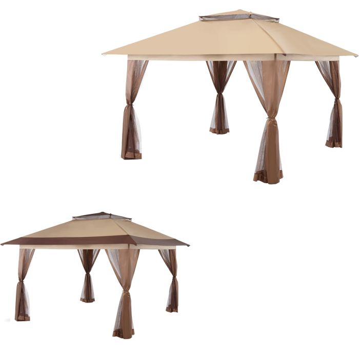 ひな-112 Amazon.com : Outsunny 13' x 11' Outdoor Party Tent, Hexagon
