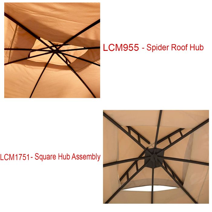 Outdoor Patio 8x8 Replacement Canopy - 350 | Garden Winds