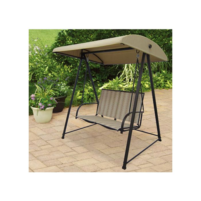 Mainstays Striped 2 Person Swing Replacement Canopy Garden Winds