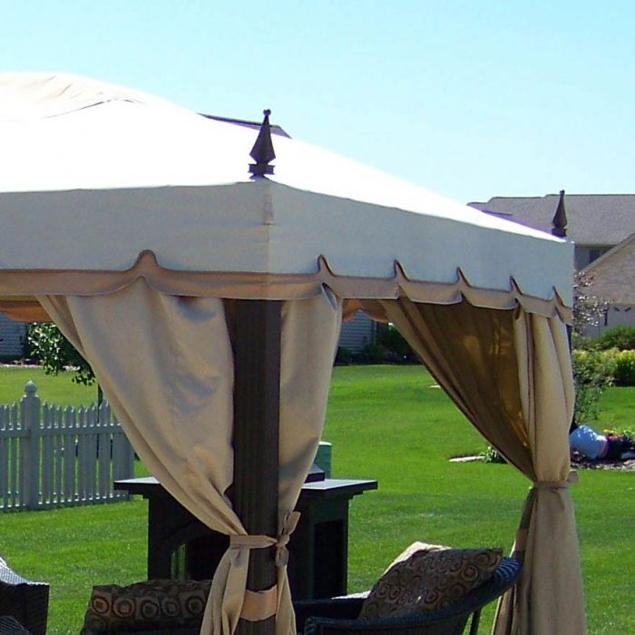 Namco 10 x 12 Finial Cabin Style Single Tiered Gazebo