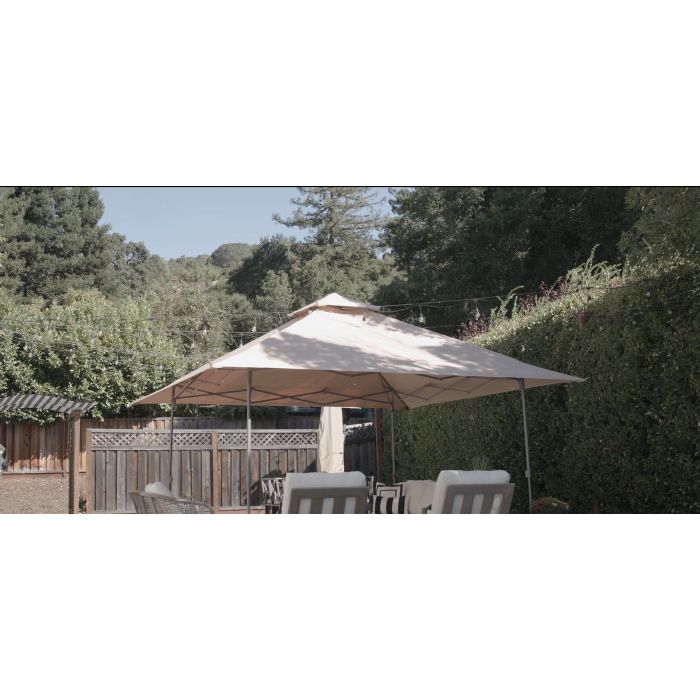 Garden Winds Replacement Canopy with Netting Set Compatible with The Coleman Back Home 10 x 12 Portable Gazebo Upgraded Performance Riplock