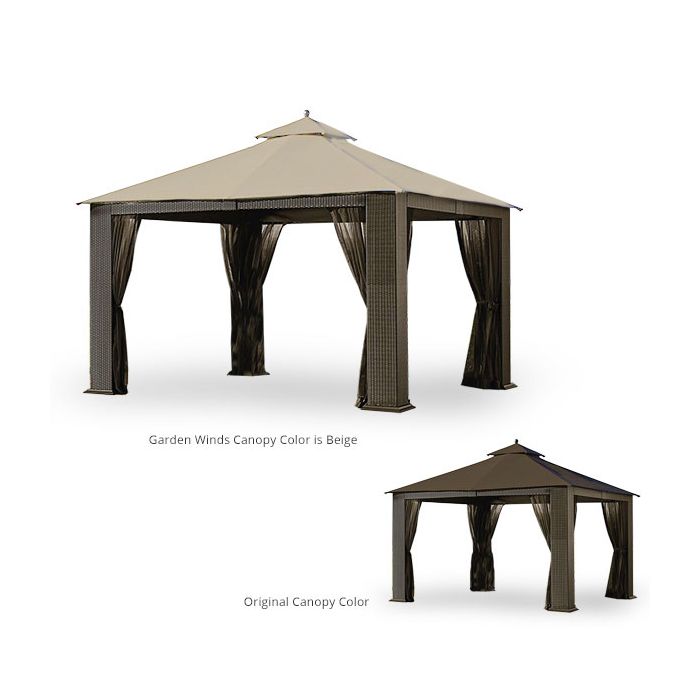 Replacement Canopy and Net for Wicker Gazebo - RipLock 350