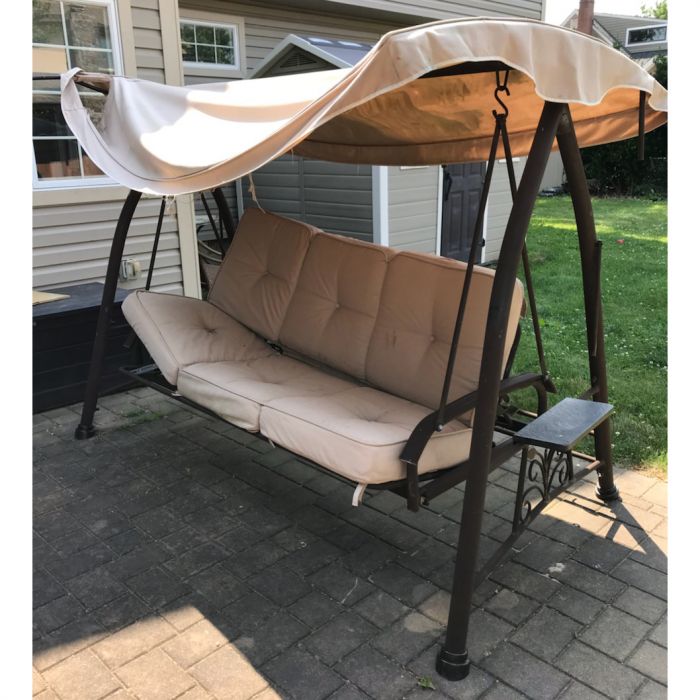 Patio swing daybed with canopy costco sale