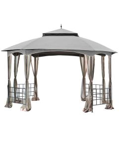 Replacement Canopy for Newport Gazebo - RipLock 350 - Slate Gray
