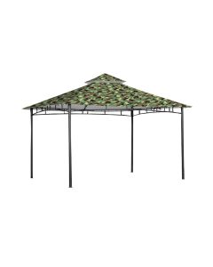 Roof Style House Gazebo Replacement Canopy - 350 - Camo Green