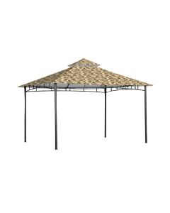 Roof Style House Gazebo Replacement Canopy - 350 - Camo Sand