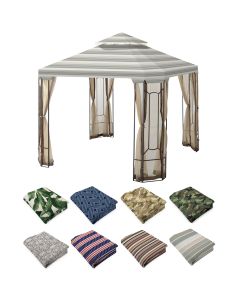 Replacement Canopy for Cottleville Gazebo - 350 - Stripe Stone