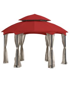 Replacement Canopy for Heritage Hex Gazebo - Riplock 350 - Cinnabar