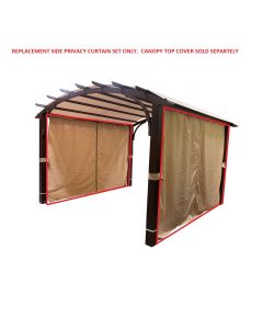 Replacement Privacy Curtain Set for TPPER9117, TPPER9117A AR Freestanding Pergola