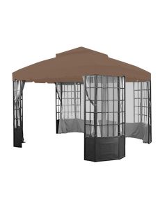 Bay Window Gazebo Replacement Canopy - RIPLOCK 350 - Nutmeg