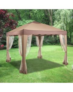 10x10 Portable Gazebo Replacement Canopy and Net - RipLock