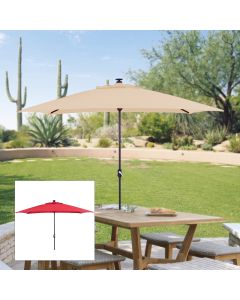 Replacement Canopy for PreLit Solar Rectangular Umbrella