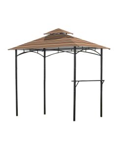 Bamboo Look BBQ Replacement Canopy - 350 - Stripe Canyon