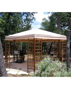 Replacement Canopy for Wood Hexagon Gazebo - RipLock 350