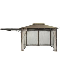 Replacement Canopy and Netting Set for Casual Way Awning 10x12 Gazebo - Riplock 350