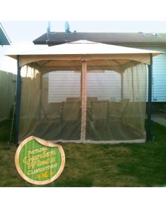Replacement Canopy and Netting for 084227309018 Roman Gazebo