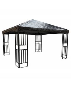 Universal 10' x 12' Classic Overhang Gazebo Canopy Protective Rain Cover - Black
