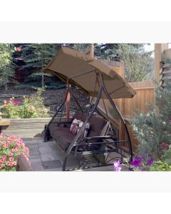 Replacement Canopy for Costco Round Side Table Swing - Nutmeg 350