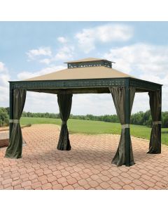 Replacement Canopy and Netting Set for Serenity Gazebo - RipLock