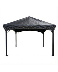 Gazebo Canopy Protective Rain Cover for Allen Roth 10' x 12' Gazebo - Black
