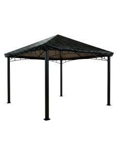 Universal 10' x 10' Corner Pocket Gazebo Canopy Protective Rain Cover - Black