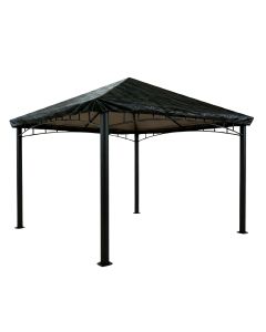 Universal 10' x 12' Corner Pocket Gazebo Canopy Protective Rain Cover - Black