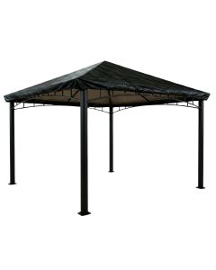 Universal 10' x 13' Corner Pocket Gazebo Canopy Protective Rain Cover - Black