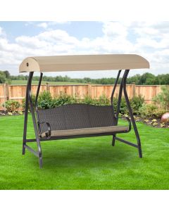 Replacement Canopy for GT Wicker Swing LARGE - Riplock 350 - LCM773LARGEB-RS