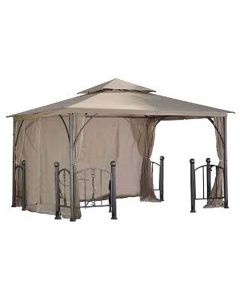 DC America Rome Post 10 x 12 Replacement Canopy and Net - RipLoc