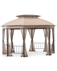 Replacement Canopy and Netting for Jefferies Gazebo - Riplock 350