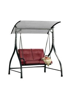 Replacement Canopy for 2 Seater Mission Ridge Swing - Slate Gray - Riplock 350