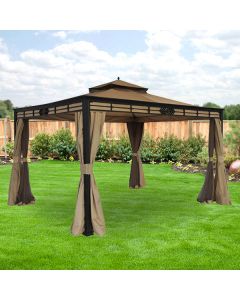 Replacement Canopy and Netting Set for Window Gazebo 10 x 12 - RIPLOCK 350