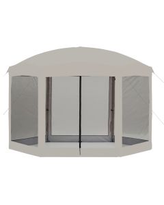 Replacement Canopy with Net for Coleman 10 x 12 Hex - RipLock 350 - Slate Gray