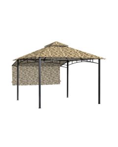 Garden House 10 x 10 Gazebo Replacement Canopy - 350 - Camo Sand