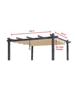 Universal Replacement Canopy for Retractable 10' x 13' Pergola - RipLock 350