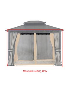 Universal Replacement Mosquito Netting Set for 11' X 9' Hard Top Gazebo