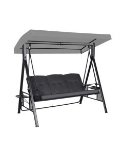 Replacement Canopy for Veikous 3 Seat Swing- RipLock 350 - Slate Gray