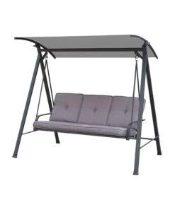 Replacement Canopy for Living Accents 3 Person Steel Bench Swing - RipLock 350 - Slate Gray