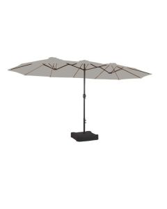 Replacement Canopy for Phi Villa Nyasia 15' Triple Tier Umbrella - RipLock 350 - Slate Gray